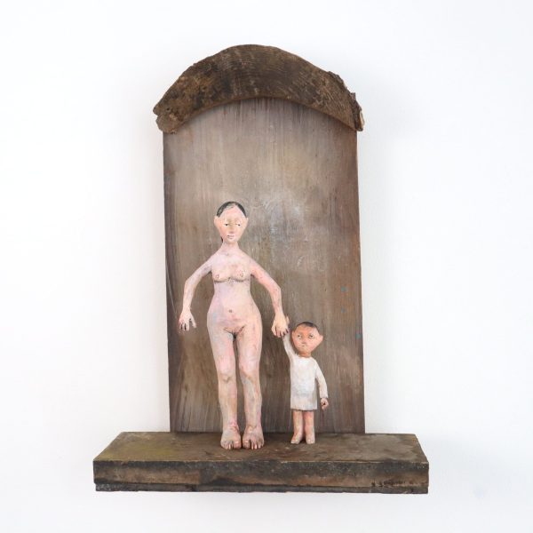 Madona and Child,  2023.
Polychrome Wood
32cm High